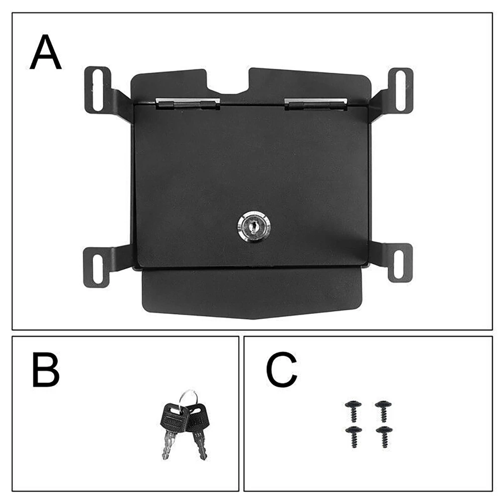 Interior Console Armrest Box Anti-theft Lock for Jeep Wrangler JL Gladiator JT 2018-2022 with 2pcs Keys