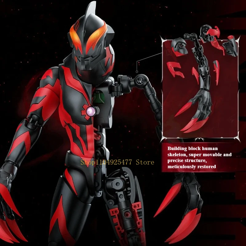 Blokees ultraman figura de ação lenda edição imperador belial montagem boneca colecionável personalizado crianças presente aniversário brinquedos