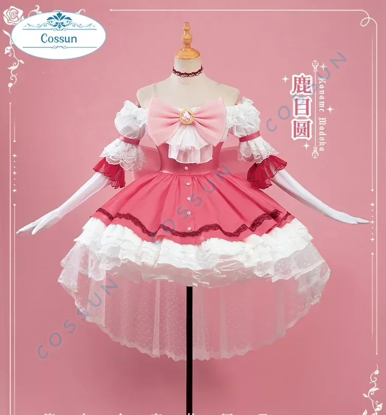 Amine Madoka Magica Kaname Madoka osplay Costume Halloween outfits Game Clothing Women Anime Dress