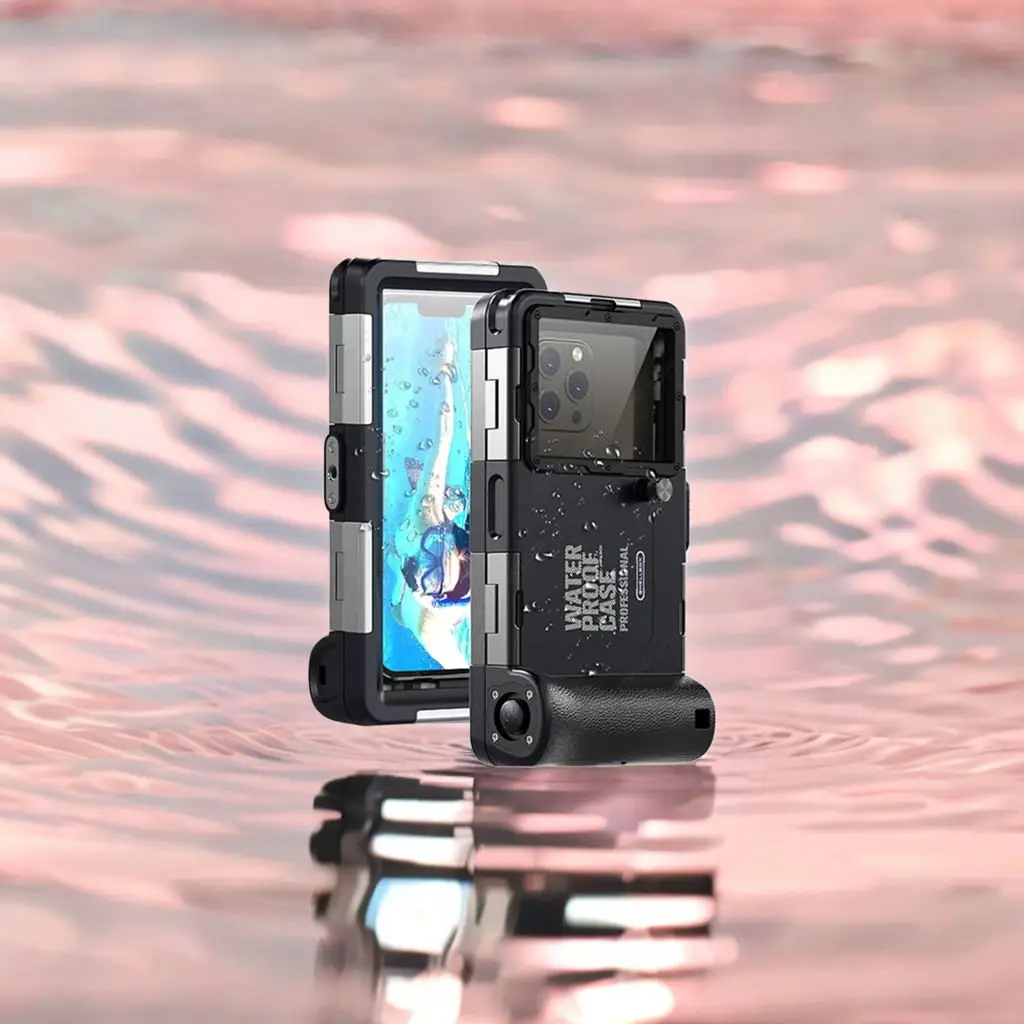 

Shellbox Universal IPX8 Waterproof Boxs for iPhone Samsung Xiaomi OPPO VIVO Case Underwater Professional Snorkeling Diving Cover