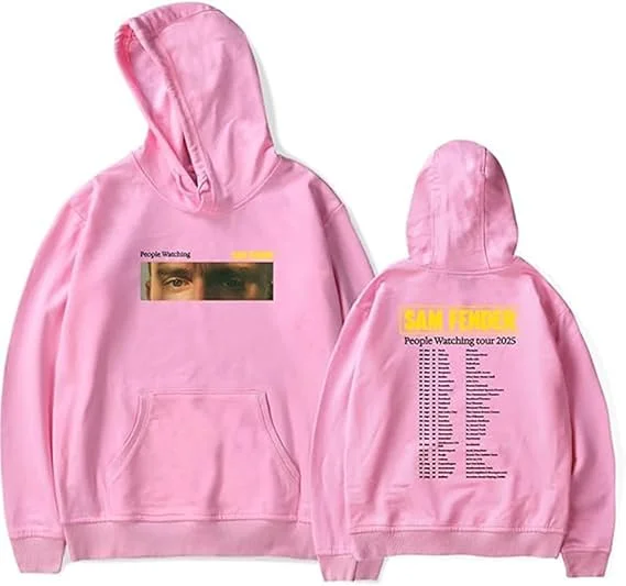 Sam Fender People Watching Tour 2025 เสื้อมีฮู้ด เสื้อแขนยาวสําหรับแฟนๆ เสื้อสเวตเตอร์ลําลองใส่สบาย
