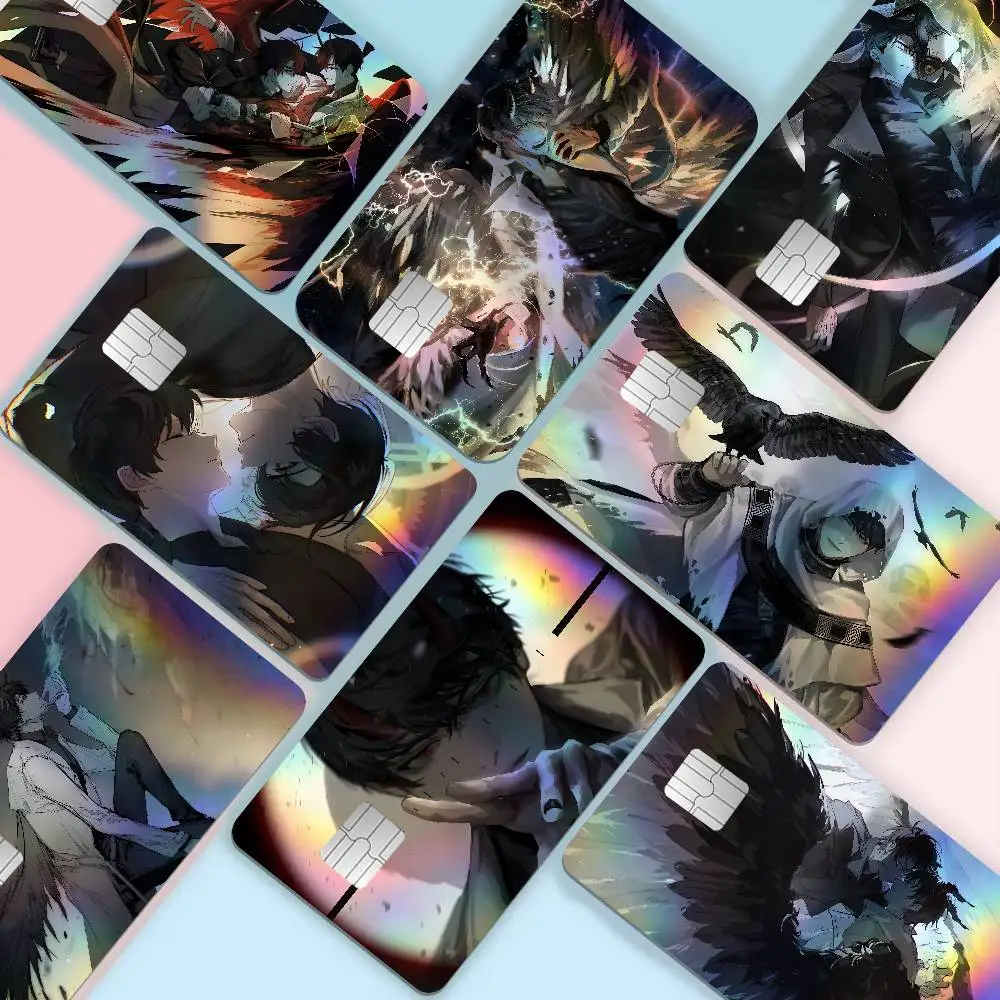 Anime Omniscient R-Reader V-Viewpoint Trendy Laser Glitter Bank Card Stickers All Match Multi Purpose Use