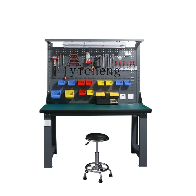 ZK socket heavy-duty fitter table workshop anti-static electronic assembly table steel plate operation table