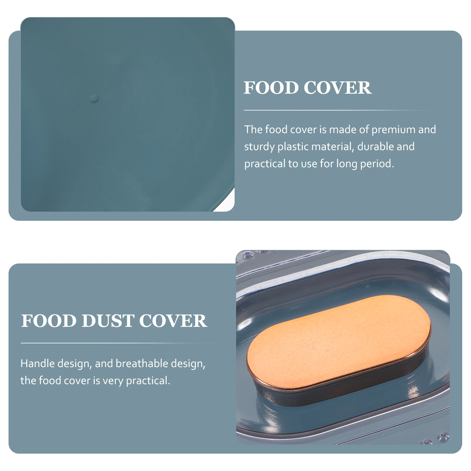 

Breathable Food Cover Kitchen Supply Reusable Plastic Practical Long Period Use H Design MultiFunction Fruit Plate Snack