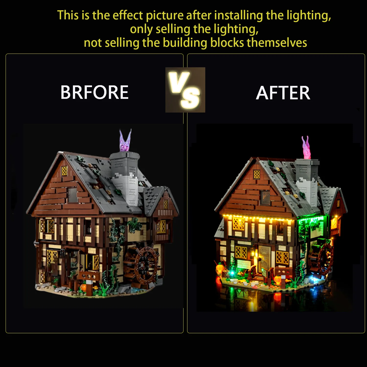 LYBMTWF ชุดไฟ LED เข้ากันได้กับเลโก้ 21341 บล็อกตัวต่อบ้าน (ไม่รวมอิฐแบบจำลอง)