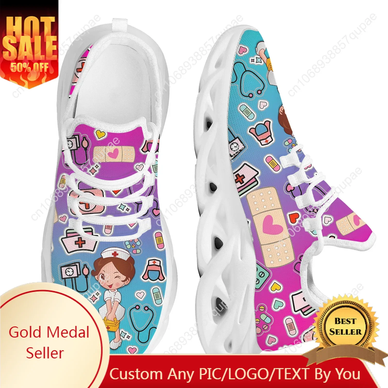 Woman Nurse Shoes Hospital Work Shoes Non-slip Medical Surgical Hospital Nurse Girls Sneakers Operating Room Tennis