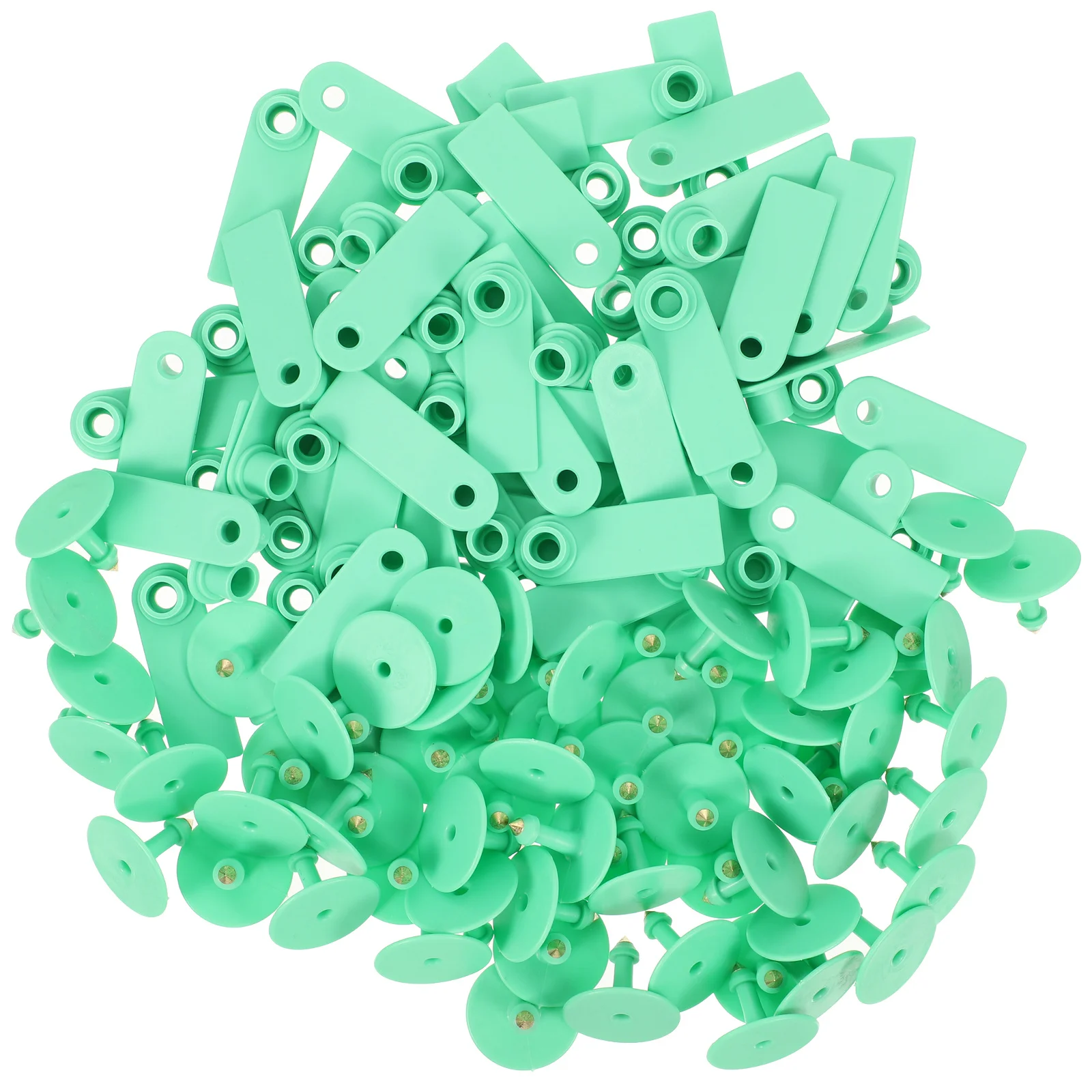 

100Sets Blank Sheep Ear Tags Flexible Cattle Identification Bright Color Small Lightweight Sheep Ear Tags Veterinary Supplies,