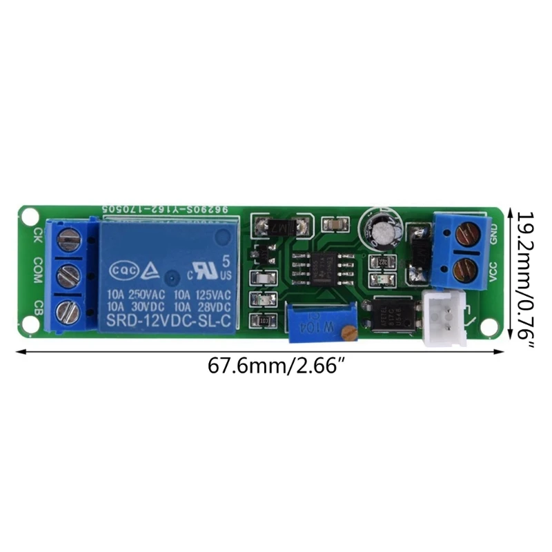 Módulo Control sincronización eficiente DC5V 12V Módulo relés sincronización retardo ciclo infinito retardo ajustable