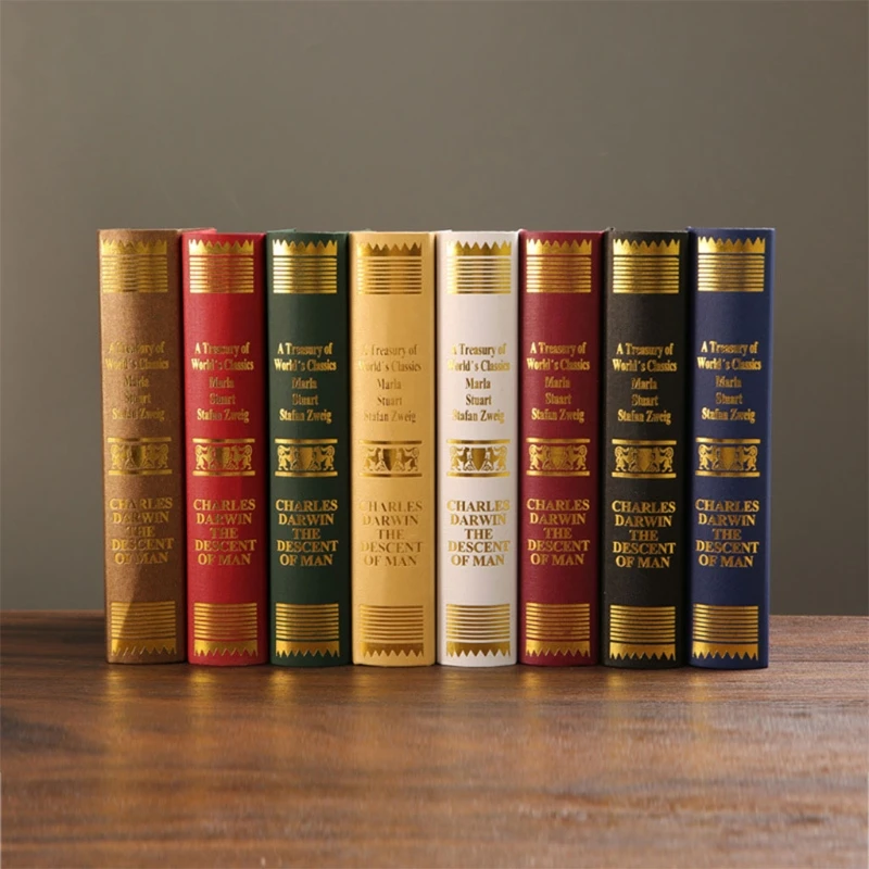 Caja de libros falsos Retro de estilo europeo creativo, modelo de cuaderno de imitación antiguo Vintage para Club, Hotel, sala