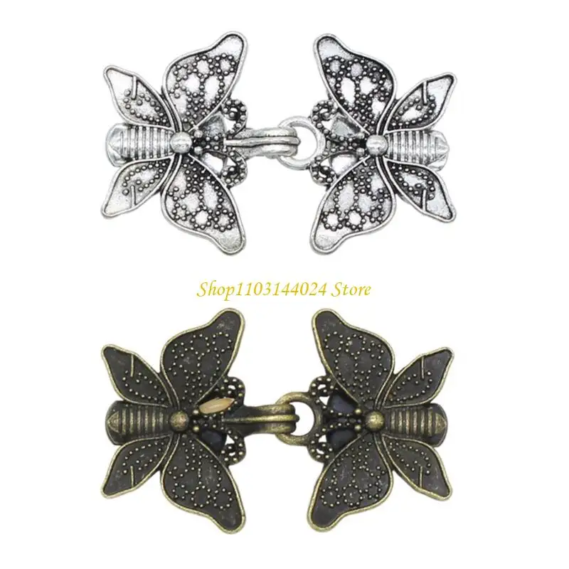 

N5ke retro Sweater Sweater Clips застегивайте крепежные детали сложные бабочки для женщин -девушек
