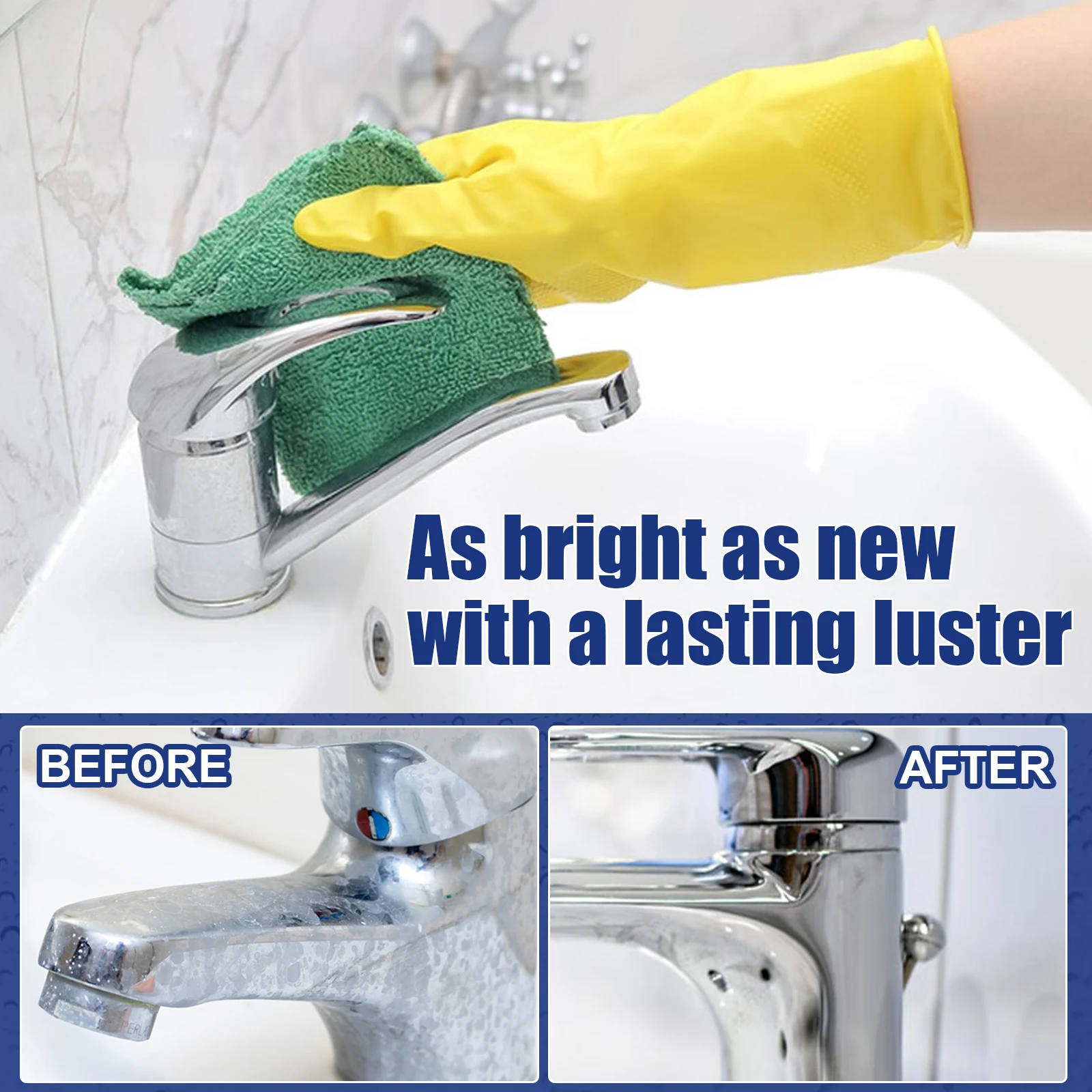 Stubborn Stains Cleaner Reusable Versatile Rinse Cleaning Descaler Foam Spray Descaling Cleaning Agent for Home Kitchen Bathroo