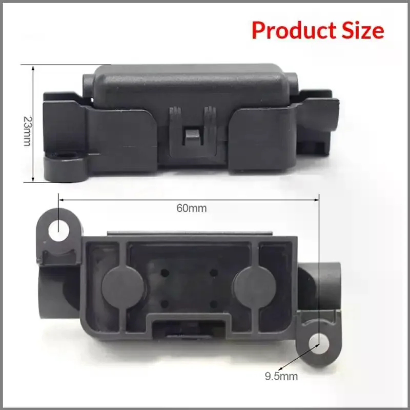 Single Stud Fuse Holder With Cover 32V-125V Strip Type Circuit Protection Block For Vehicle Electrical Modification
