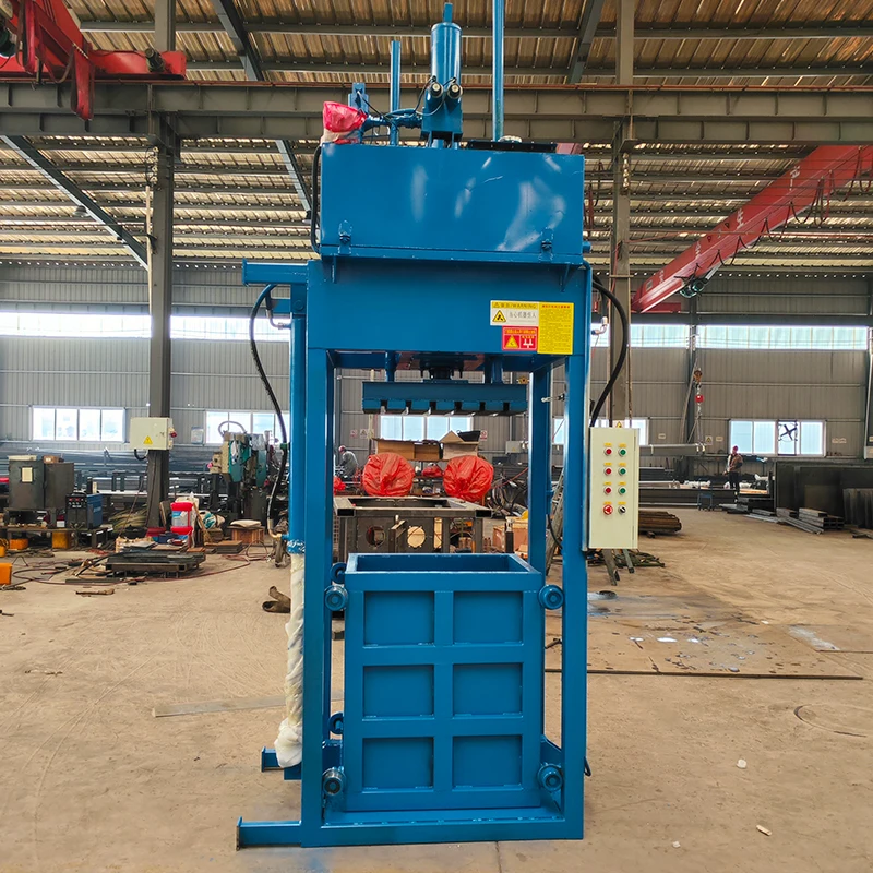 Vertical Semi-Automatic Hydraulic Packer /Waste Paper Baler Of Garbage Station /Waste Cloth Waste Compressor