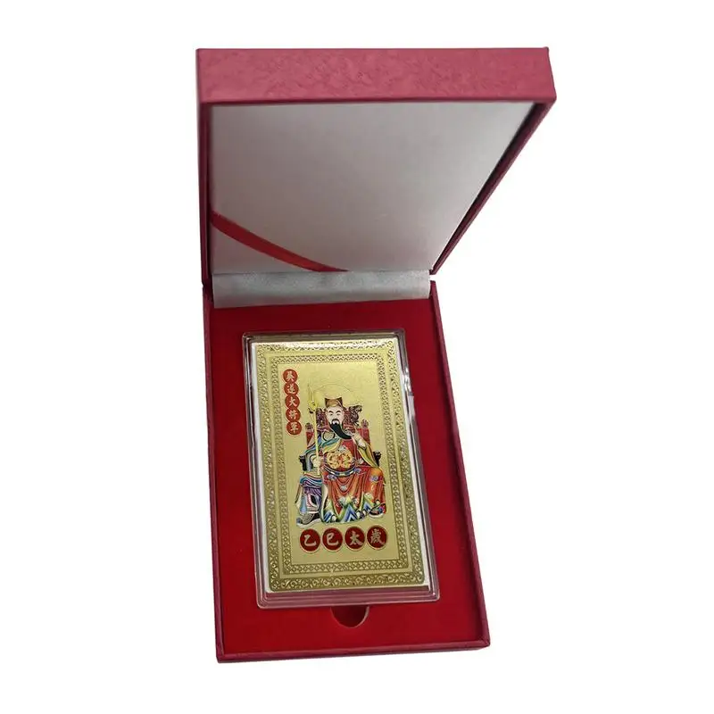 Tai Sui Card Amulet Card 2025 Snake Year Good Luck Amulet 2025 Feng Shui Tai Sui Gold Card Luck Protection Cards Fortune Amulet