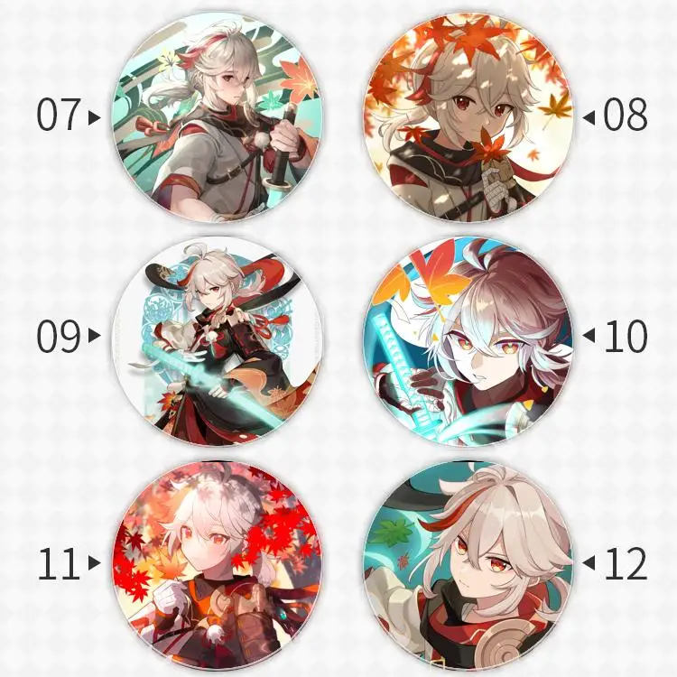 Kaedehara Genshin Impact Badge Brooch anchor Peripherals Pin Metal Accessories Commemorative Trinket Anime Backpack Decoration
