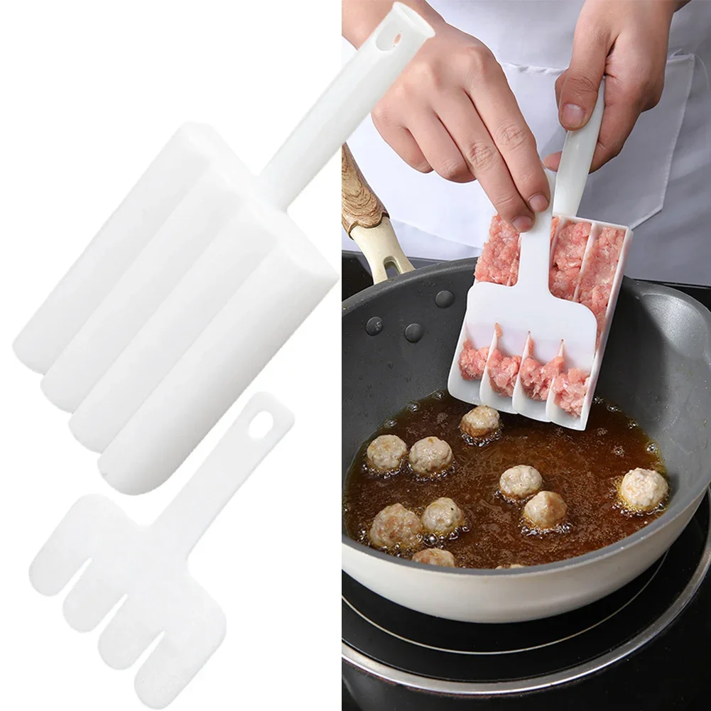 Kitchen Plastic Meatball Maker Set Fried Fish Beaf Meat Making Balls For Mold Spoon Tools Portable