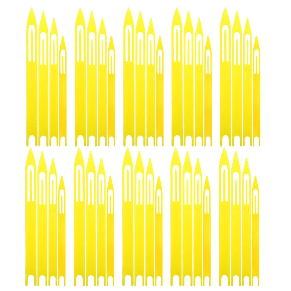 

40 Pcs Fishing Net Repair Tools Cast Weaving Accessories Kit Needle Yellow Sewing Shuttles