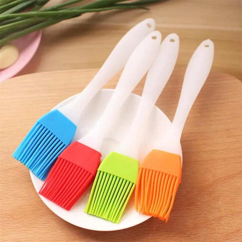 Useful Silicone Oil Brushes Baking Bakeware Bread Cook Brushes Pastry BBQ Basting Brush Seasoning Oil Brushes Kitchen Tools