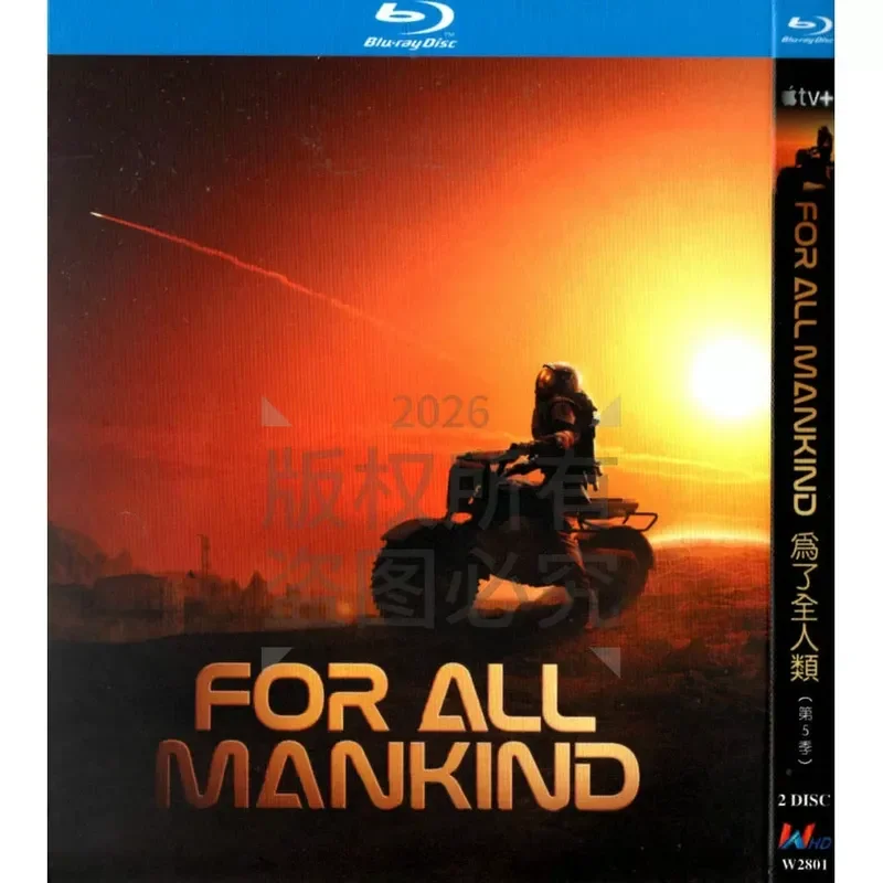 American Science Fiction TV Series For All Mankind Season 1-5 High Definition BD Blu-ray 10 Discs