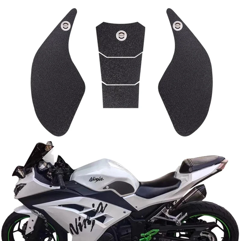 for KAWASAKI NINJA300 2013-2021 motorcycle fuel tank stickers fishbone stickers anti-slip side stickers