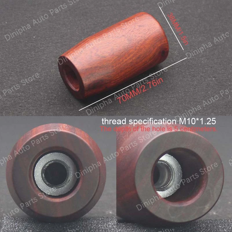 Nuevo wooden Shift Lever Knob for Mazda 3 Mazda 5 Mazda 6 8 Cx-5  MX-5 MX5 cabeza de bola de engranaje M10*1.25 thread specific
