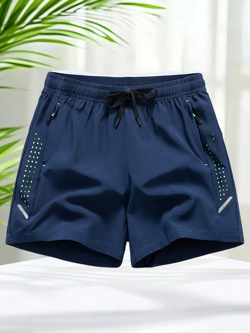 

Quick Dry Shorts for Men 5 Inch Training Shorts Men Workout Clothes Drawstring Running Shorts Fitness Gym Pants Breathable Hole
