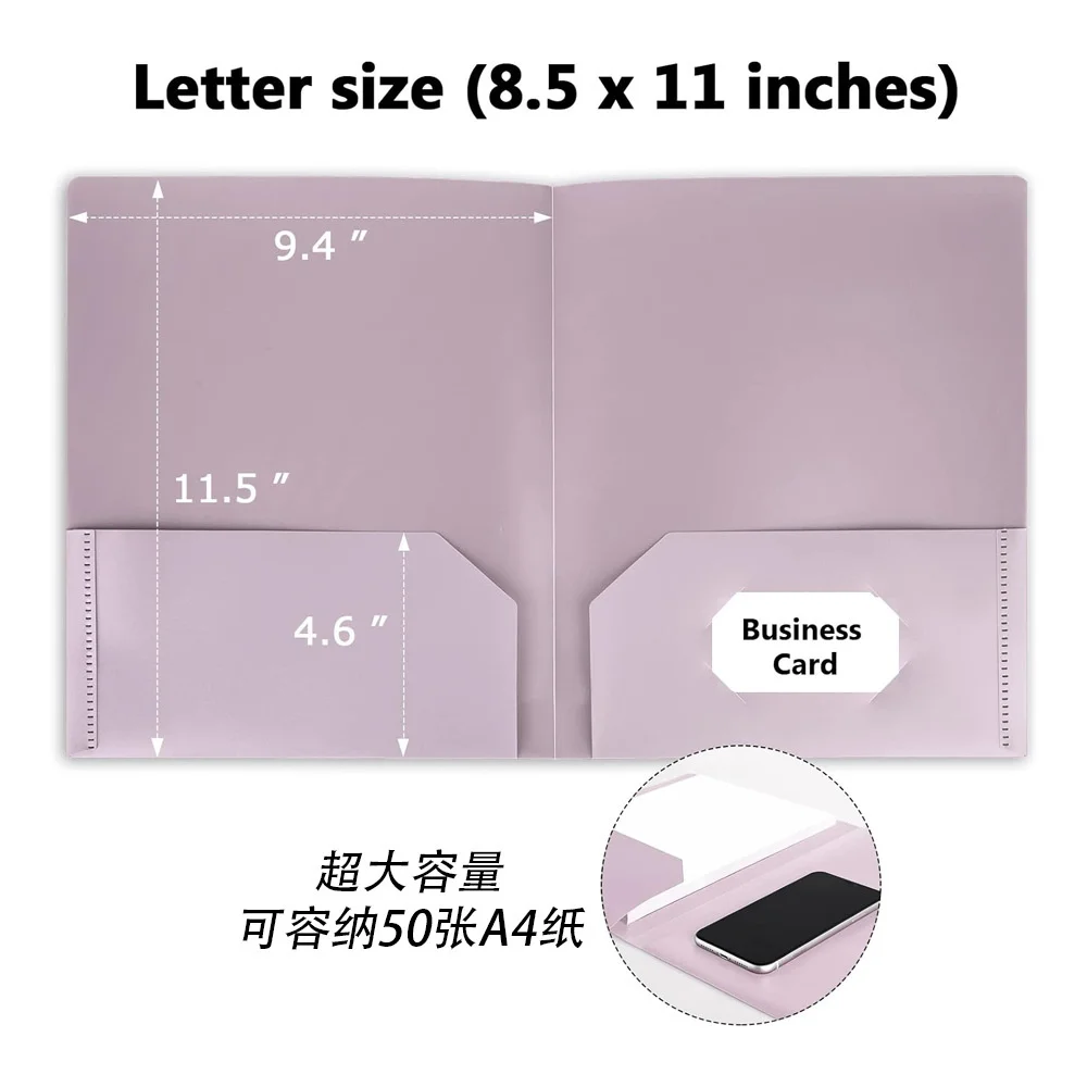 File Folders With Pockets Macaron A4 Document Storage Bags Information Folder File Collection Book School Office Supplies
