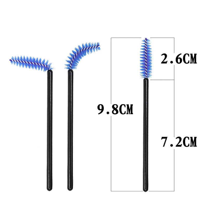 Estensione delle ciglia Pennello per sopracciglia usa e getta Mascara Bacchetta Applicatore Spooler Ciglia Pennelli cosmetici Set strumenti per il trucco