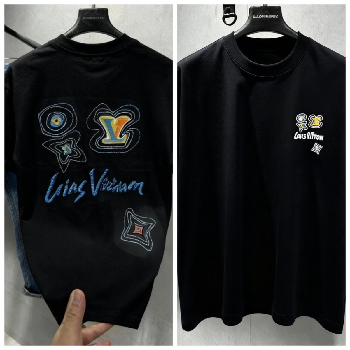 luxury Designer Classic brand graphic 100_Cotton unisex shirt 2026 summer high quality Fashion O-neck Short Sleeve family Tshirt