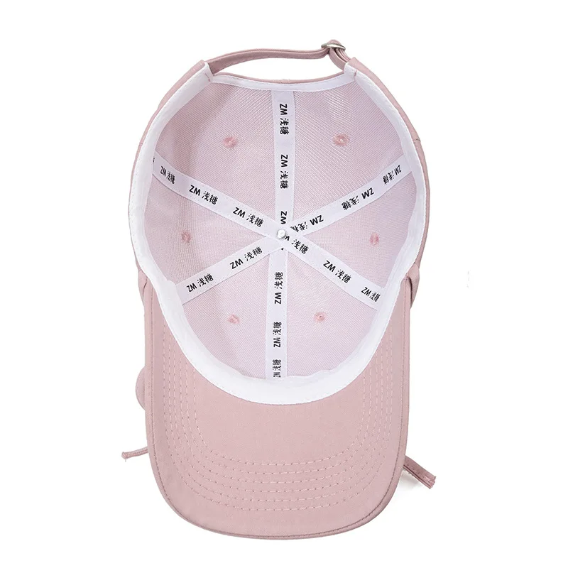 New Women Korean Bow Ribbon Baseball Hats Sunshade Niche ins Breathable Snapback Caps Versatile Fashion Sweet Simple Student