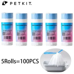 PETKIT Fully Automatic Intelligent Cat Toilet Garbage Bag Large Portable Durable and Undamaged 1Roll/20PCS Pet Supplies