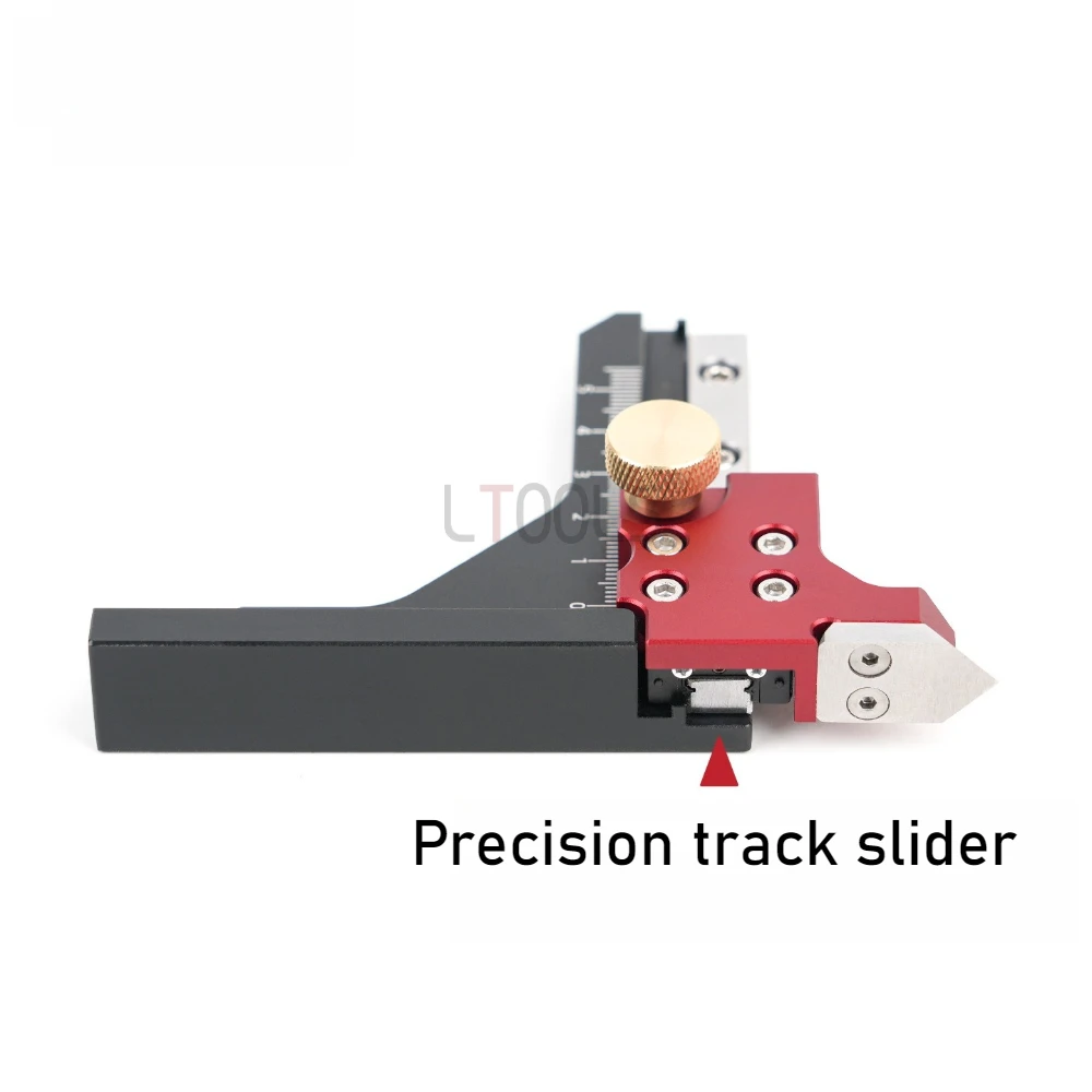 منشار طاولة النجارة قياس الارتفاع قياس علامة الدقة أداة قياس التشذيب إصلاح أدوات منظم الارتفاع مع مقياس