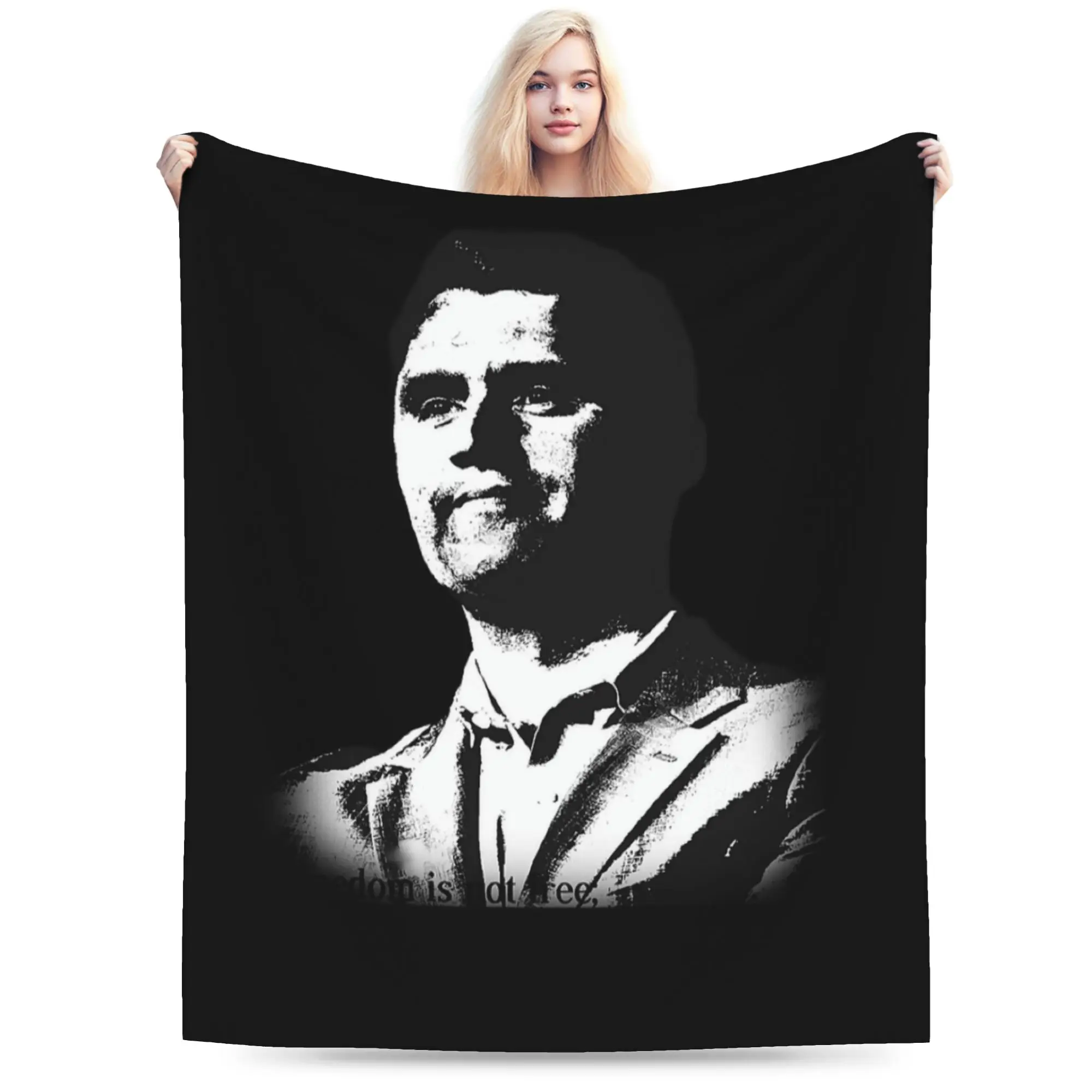 تشارلي كيرك إقتباس الرسم بطانية لينة دافئة مضحك أفخم رمي بطانية للطلاب غرفة المعيشة الفانيلا المفرش غطاء السرير #1