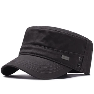 Vier flache Hutstationen Einfache Männer Baumwolle Peaked Hut Fashion Casual Cap Baseball Mütze, Geamter Sunchade Hut 10 Hauptverkäufe Chapeu bunt - №7