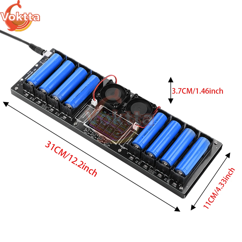Imagem -06 - Bateria de Lítio Capacidade Tester Mah Testador de Resistência Interna Carregamento Automático Módulo de Descarga 18650