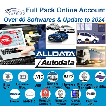 Autodata AllData용 2024 풀 팩 온라인 계정, 모든 데이터 Identifix Haynes PRO WIS 서비스 박스, ElSA WIN 수리 소프트웨어 