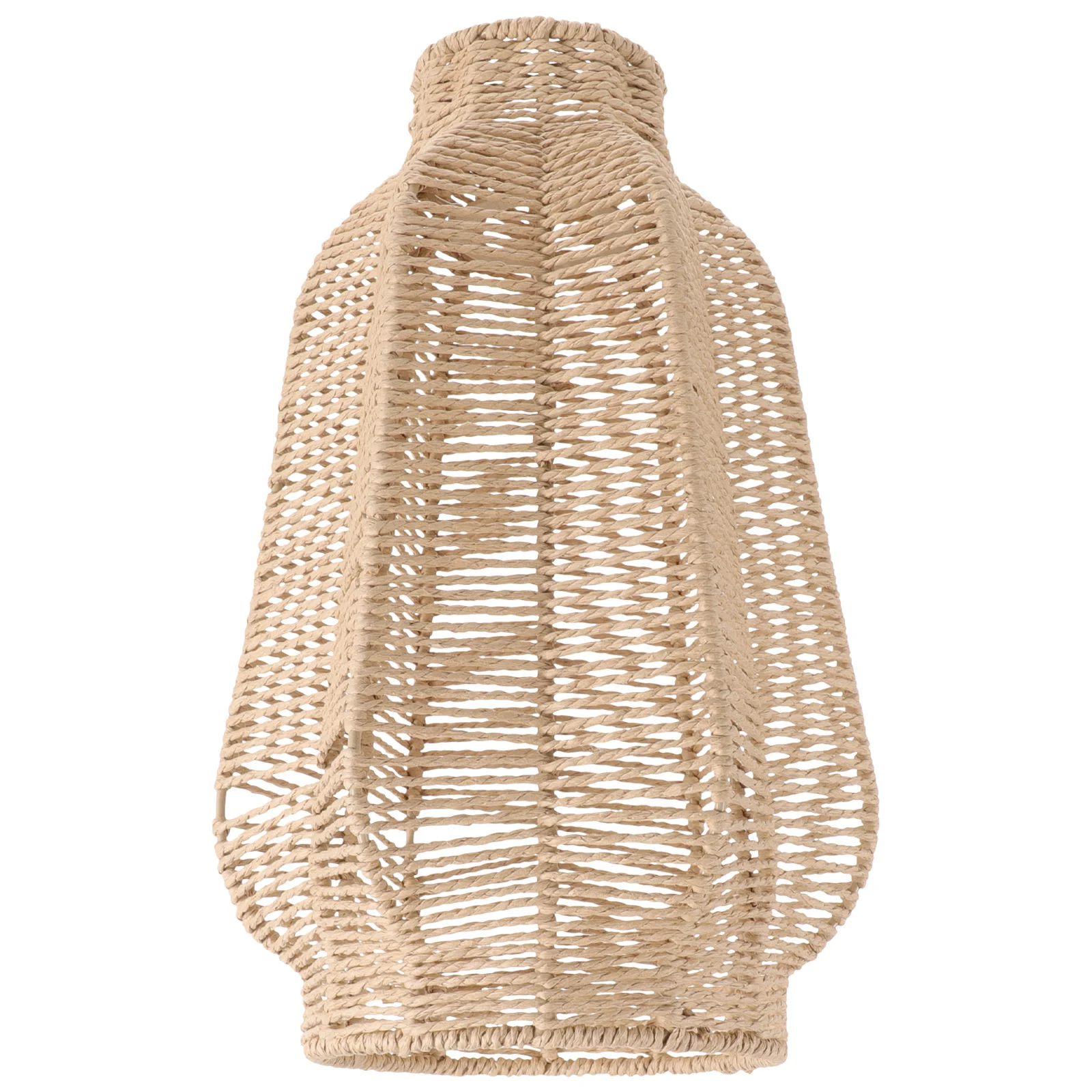 

Woven Pendant Lamp Shade Rustic Decorative Ceiling Light Cover for Home Hotel Restaurant Durable Stable Structure