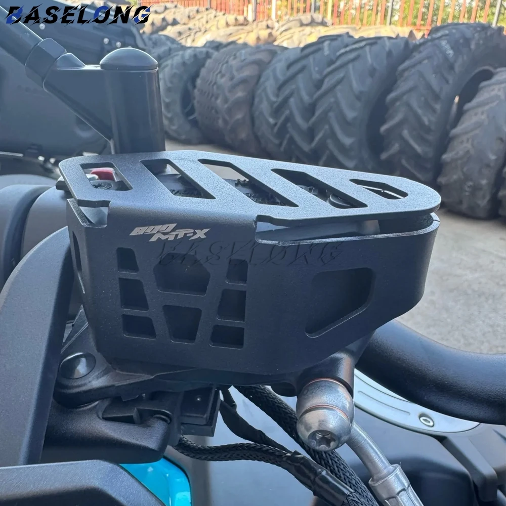 

For CFMOTO CF MOTO 800MTX 800 MTX 800 MT-X 2024 2025 2026 800MT-X Motorcycle Front Brake Fluid Reservoir Guard Cover Protector