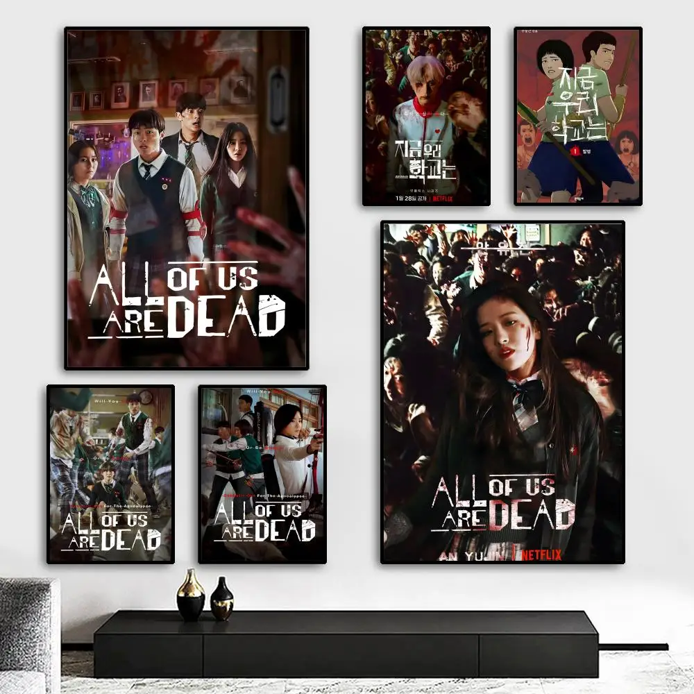 All of Us Are Dead Movie Poster HD art sticky wall waterproof home living room bedroom bar aesthetic decoration