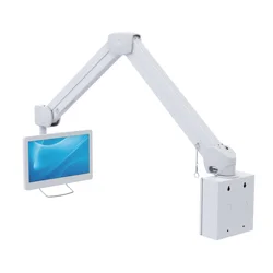 Supporto per monitor con braccio LCD ospedaliero con staffa per montaggio a parete Braccio sanitario per TV LCD Standard VESA 75 e 100 mm Max di trasporto 8 kg