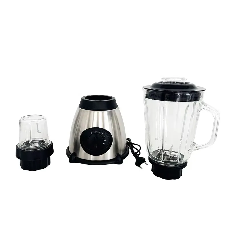 High quality 1.5L + 400ml glass and plastic cups 2 optional 450-800W fruit and vegetable blender