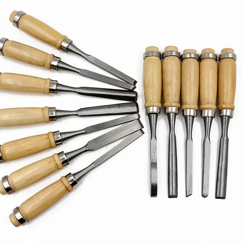 

12pcs Chisel Set Wood Carving Tools For Beginners Hobbyists Professionals Gouges Kit Woodworking Tools Set Handcraft Carving