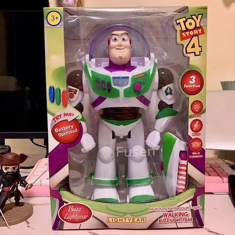 Hot Disney Toys Walk Story 4 Juguete Woody Buzz Lightyear Music/light With Wings Doll Action Figure Model Toy S03 Birthday Gifts