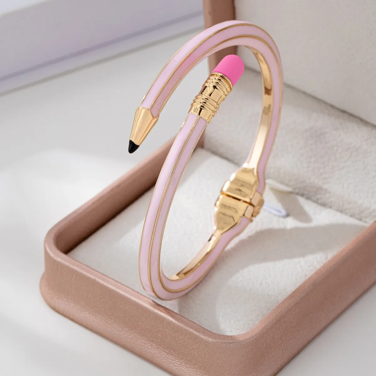 Fashionable Colorful Bracelets Bangles Korean Exquisite Cross Pencil Shaped Cuff Bracelets Bangles Luxury Hand Jewelry