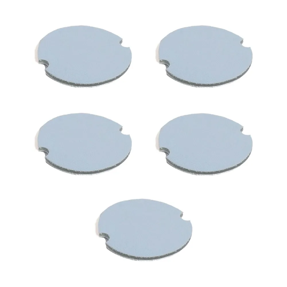 

5PCS Fashion PU Rings Display Pads Round Simple Earrings PU Card Holder Multifunctional Organizer Round Ring Stand Gift