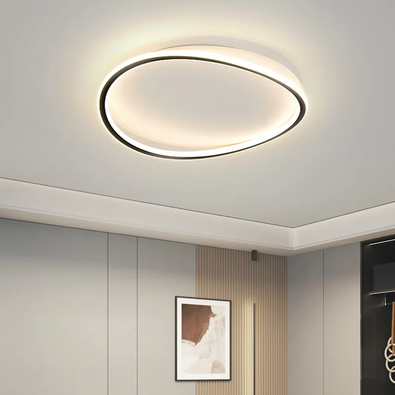 

Nordic LED Ceiling Light Modern Minimalist Design Bedroom Lamp Warm and Romantic Creative Circular Lighting Fixtures