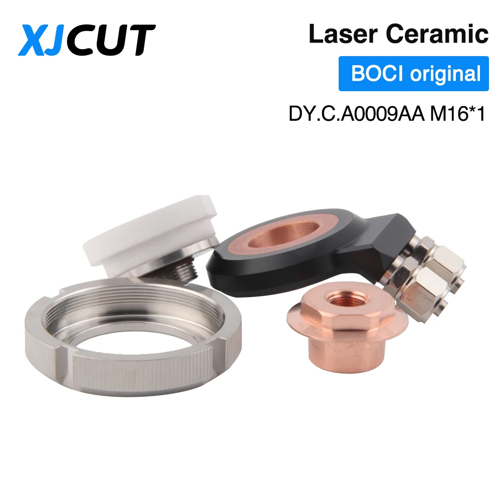 XJCUT BOCI الأصلي ليزر السيراميك فوهة حامل DY.C.A0009AA M16 * 1 تبريد المياه لرأس القطع بالليزر BOCHU BLT643 #6