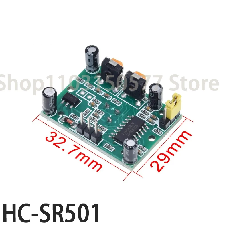 1piece HC-SR501 RD-624 Human Infrared Sensing Electronic Module Sensor Pyroelectric Probe Sensing Switch