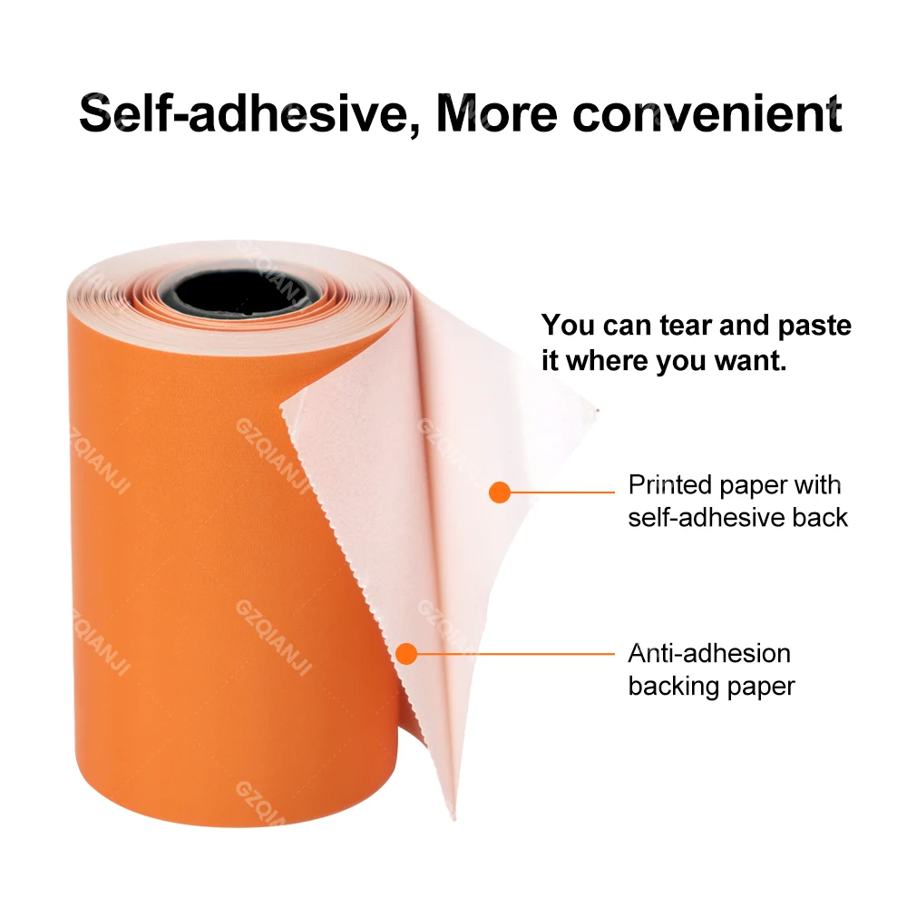 57mmx30mm Mini Printer Color Sticker Thermal Paper Label Paper Sticker Photo Papers For PeriPage Poooli 58mm width Photo Printer