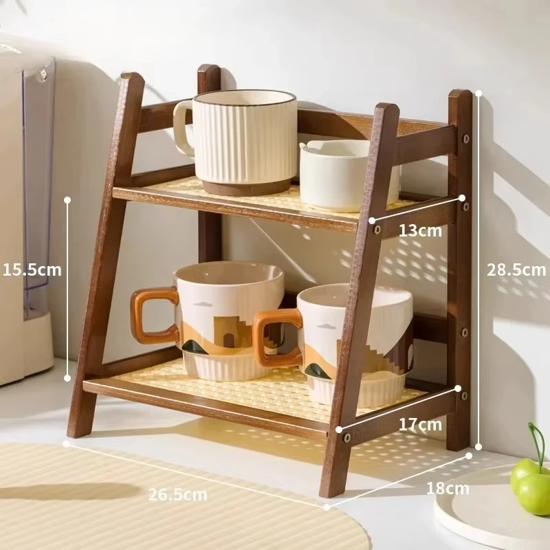 Two-Tier Bamboo Countertop Organizer 2